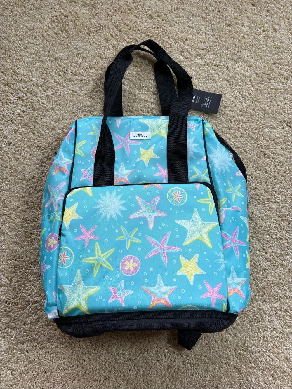 SCOUT Play It Cool Backpack Cooler Starfish Aqua Insulated Travel Beach NWT